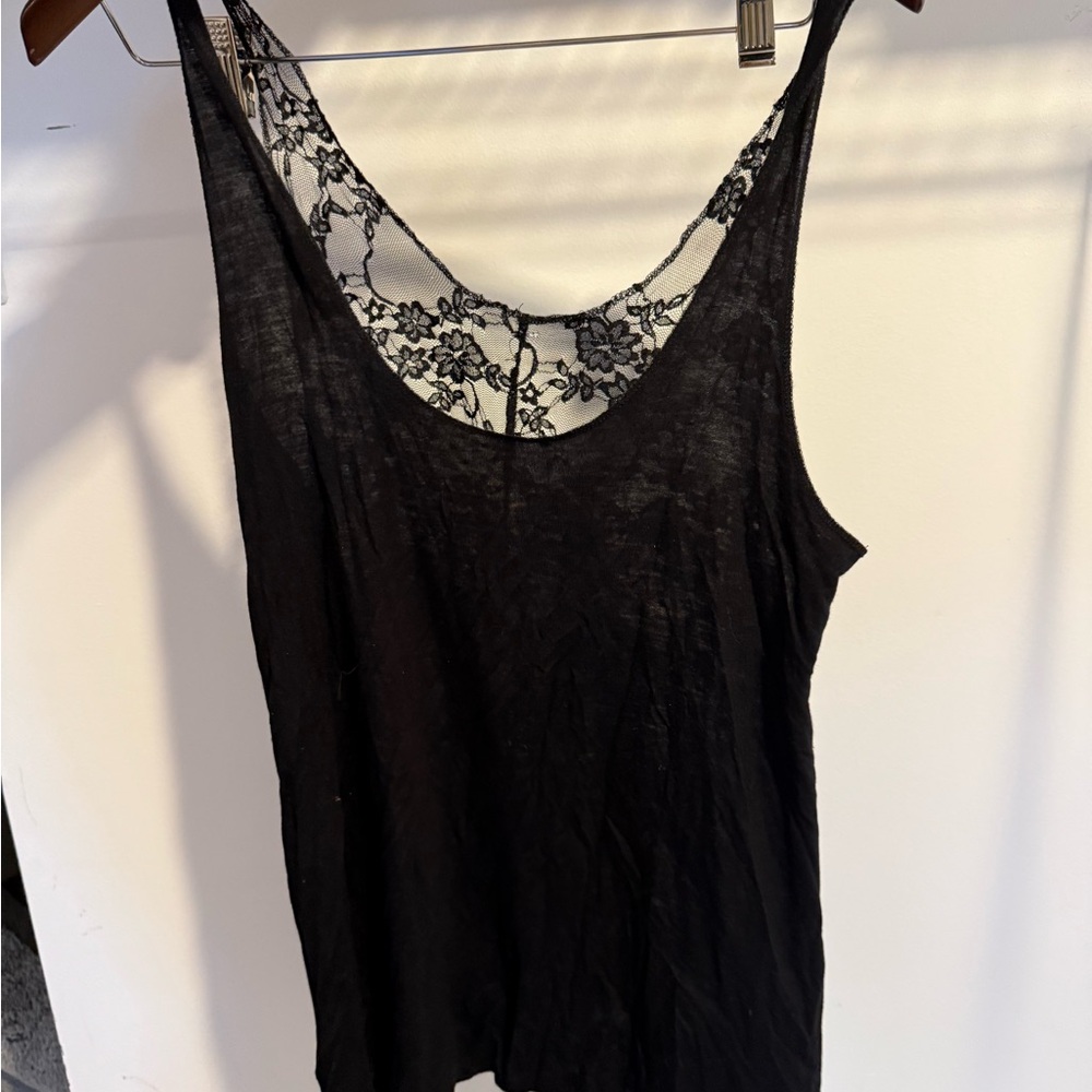 Elegant Black Lace Women's Top